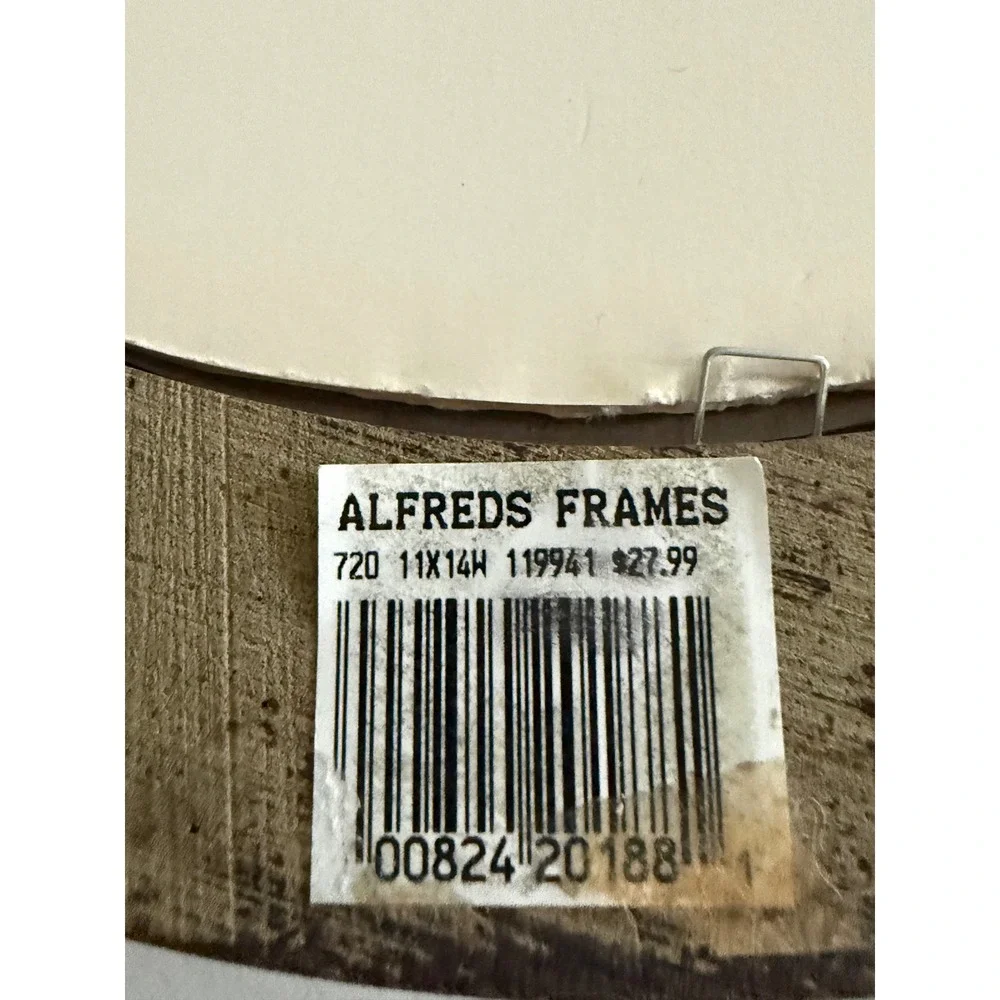 Alfreds Frames Vintage Dark Brown Ornate Floral Rose Oval Picture Frame 11x14
